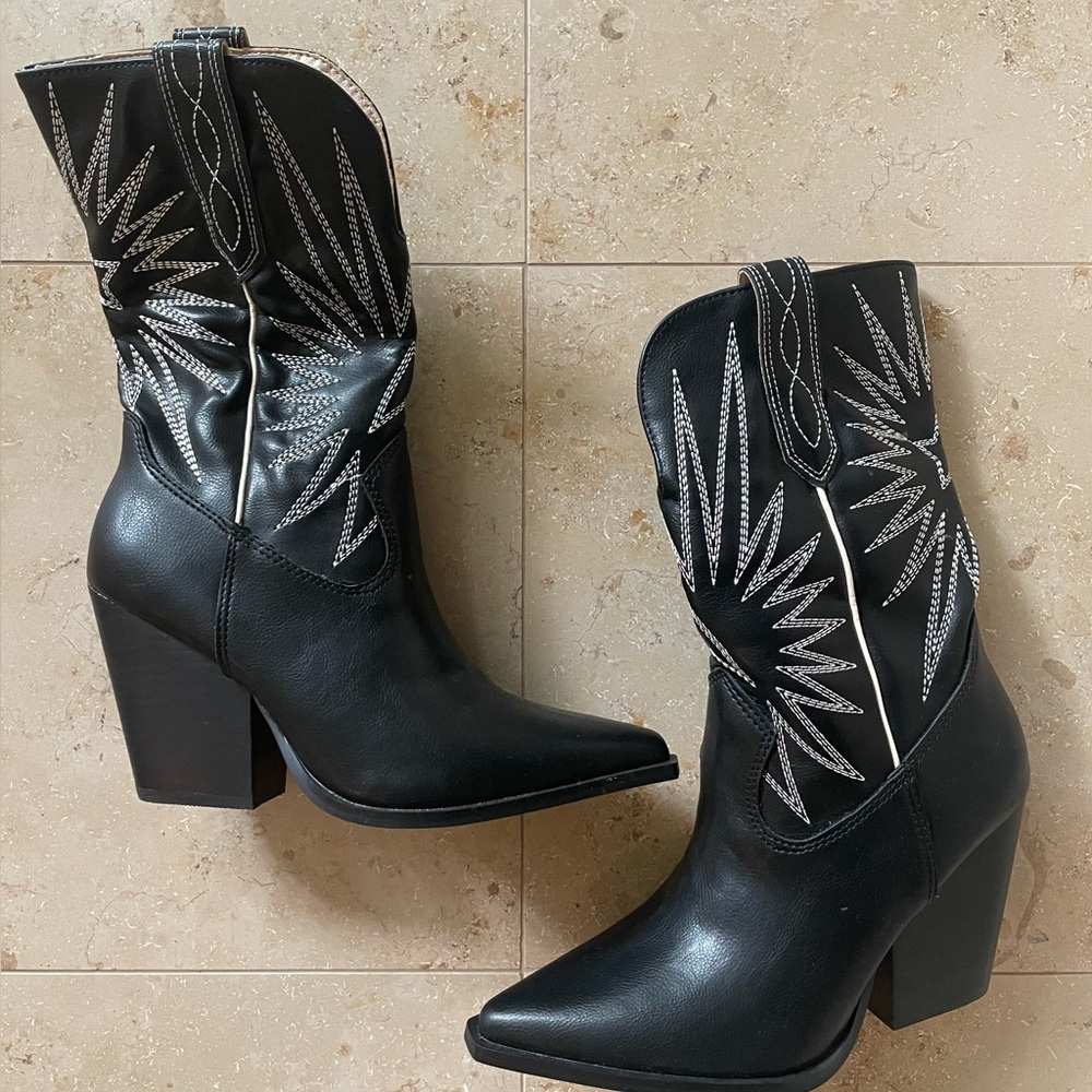 Black Western Boots